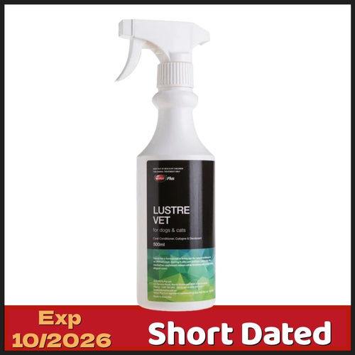 [Short Dated] Lustre Vet Grooming Spray 500ml [Exp 10/26] - NO REFUND