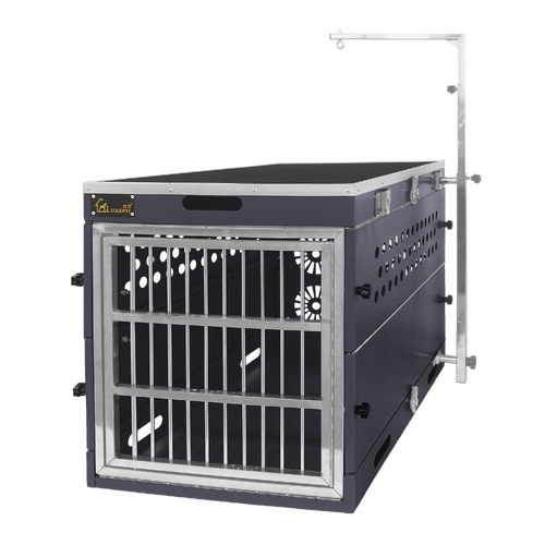SolidPet Folding Dog Show Aircraft Cage Size 3 - Black