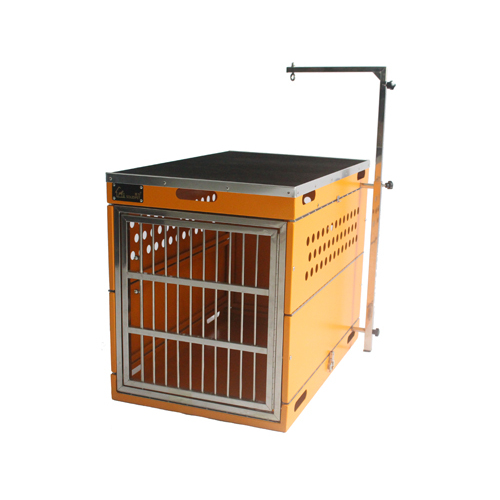 SolidPet Folding Dog Show Aircraft Cage Size 3 - Orange
