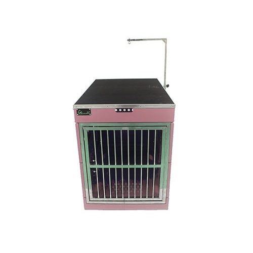 SolidPet Folding Dog Show Aircraft Cage Size 4 - Pink