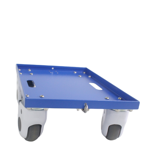 SolidPet Aircraft Cage Aluminum Trolley Size 4 [Colour: Blue]