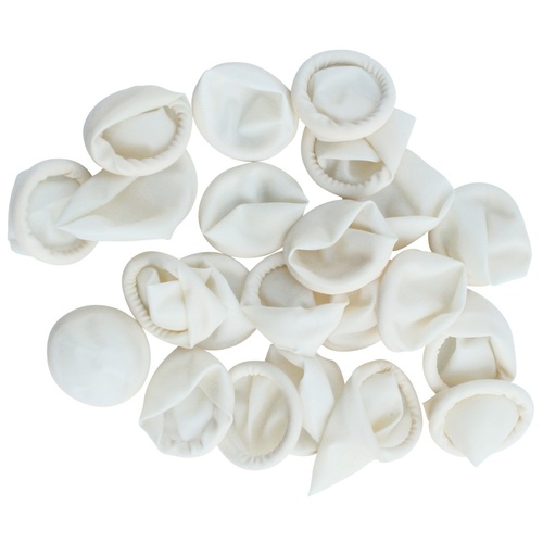 Show Tech Finger Condoms White 100 Pack - Large
