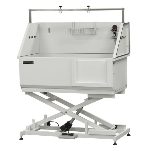 Aeolus All-In-One Electric Lifting Bath Tub (Sliding Door) with S/S Base - White