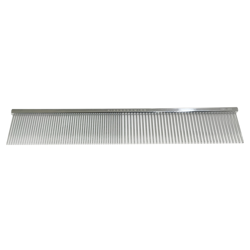 KissGrooming Ultra Premium Brass Comb in Chrome 19cm