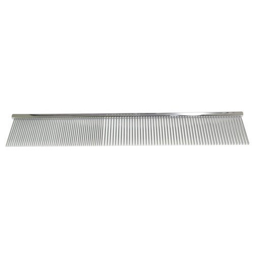 KissGrooming Ultra Premium Brass Comb in Chrome 22cm