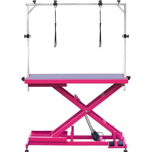 Aeolus Low-Low Electric Lifting Table - Magenta