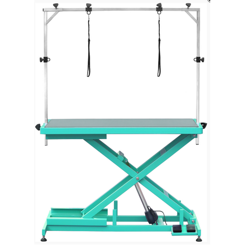 Aeolus Low-Low Electric Lifting Table - Teal