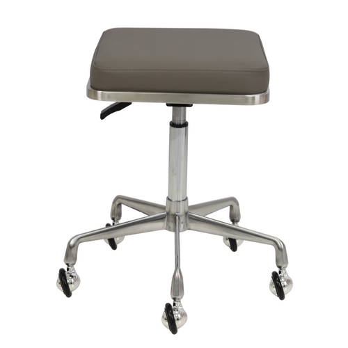 Groomer's Modern Groomer Stool with Square Cushion (Grey)