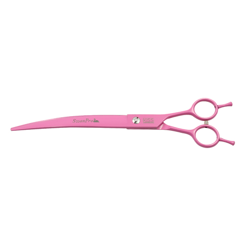 Swan Stainless Scissors - Curved 8.5" [Pink]