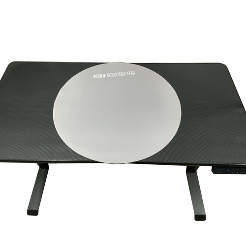 Kissgrooming Grooming Table Mat Round 60cm Diameter [Grey]