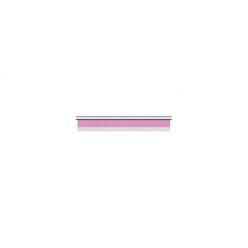 Utsumi 4.5" Mini Pink Line Comb