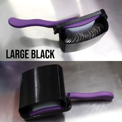 Vanity Fur Brush Cover Large - Black