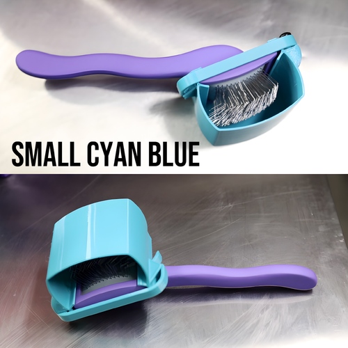 Vanity Fur Brush Cover Small - Cyan