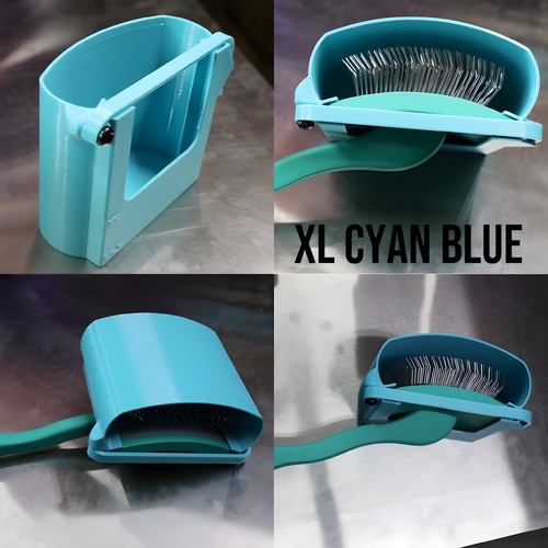 Vanity Fur Brush Cover XLarge - Cyan