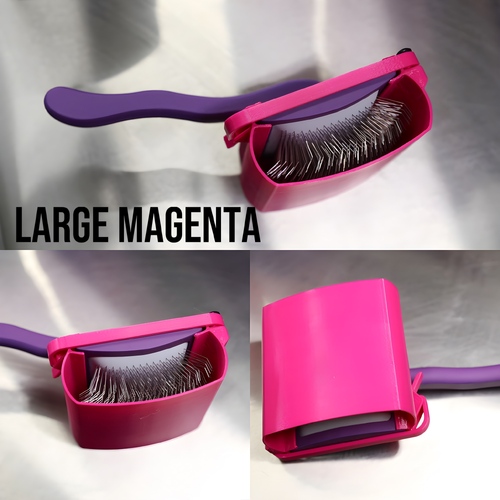 Vanity Fur Brush Cover Large - Magenta