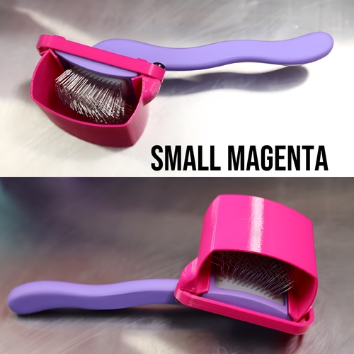 Vanity Fur Brush Cover Small - Magenta
