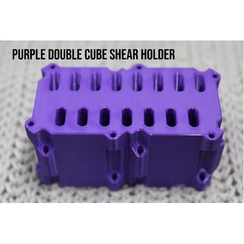 Vanity Fur Custom Cube Caddy Replacement Double Shear Holder - Purple