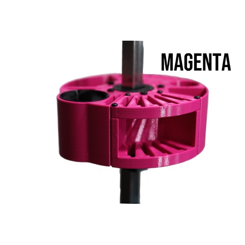 Vanity Fur Houndabout Caddy with Pole and Tabletop - Magenta
