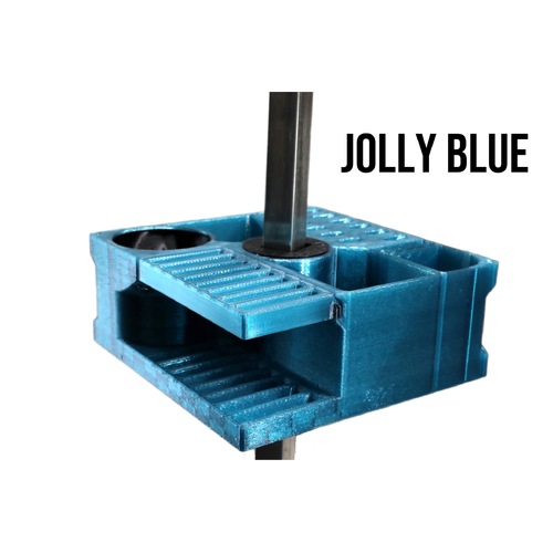 Vanity Fur Mini Cube Caddy with Pole and Tabletop - Jolly Blue