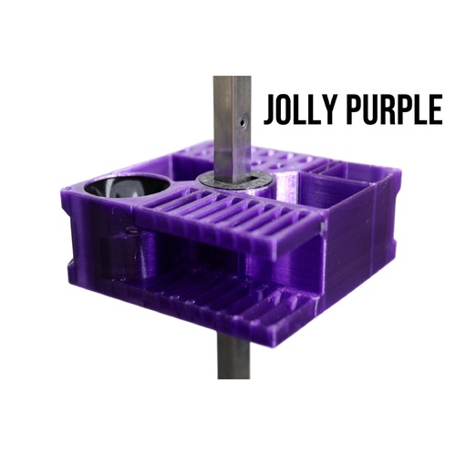 Vanity Fur Mini Cube Caddy with Pole and Tabletop - Jolly Purple
