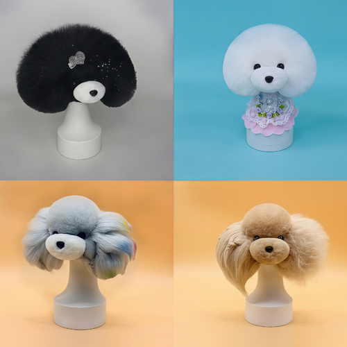 Starzclub Model Dog Head Hair for Teddy Bear [Colour: White]