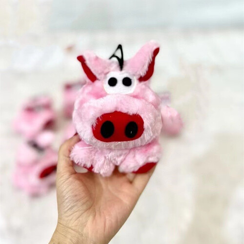Pinky Piglet Soft Dog Toy Pink Pig with Squeaker